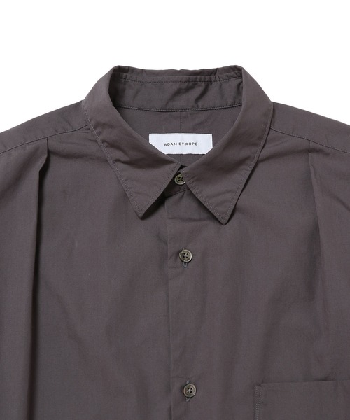 ADAM ET ROPE'(アダムエロペ)の「フロントタック コットンブロード シャツチュニック(シャツ/ブラウス・メンズ・オフホワイト/チャコールグレー/グリーン・M/L)」の16枚目の写真