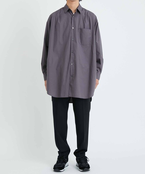 ADAM ET ROPE'(アダムエロペ)の「フロントタック コットンブロード シャツチュニック(シャツ/ブラウス・メンズ・オフホワイト/チャコールグレー/グリーン・M/L)」の10枚目の写真