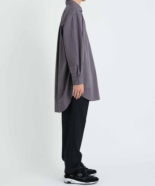 ADAM ET ROPE'(アダムエロペ)の「フロントタック コットンブロード シャツチュニック(シャツ/ブラウス・メンズ・オフホワイト/チャコールグレー/グリーン・M/L)」の20枚目の写真