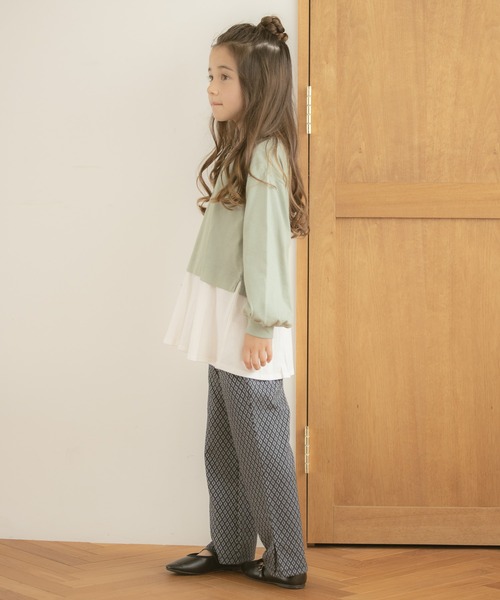 GLOBAL WORK（グローバルワーク）の「【キッズ】カットジャガードパンツ/229101（その他パンツ・キッズ・ホワイト/ブラック・160cm/120cm/150cm/140cm/130cm/100cm/110cm）」の9枚目の写真