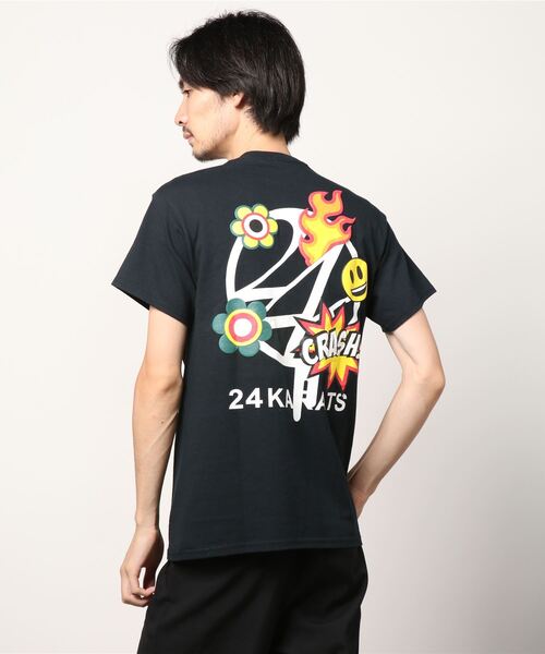 24karats(トゥウェンティーフォーカラッツ)の「Cartoon Logo Tee SS(Tシャツ/カットソー・メンズ・ブラック/ホワイト・SMALL/MEDIUM)」の12枚目の写真
