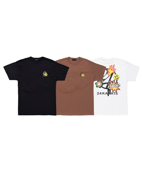 24karats(トゥウェンティーフォーカラッツ)の「Cartoon Logo Tee SS(Tシャツ/カットソー・メンズ・ブラック/ホワイト・SMALL/MEDIUM)」の10枚目の写真