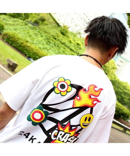24karats(トゥウェンティーフォーカラッツ)の「Cartoon Logo Tee SS(Tシャツ/カットソー・メンズ・ブラック/ホワイト・SMALL/MEDIUM)」の13枚目の写真