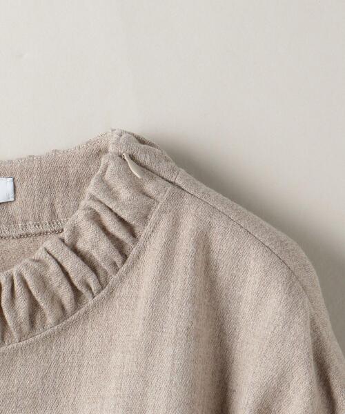 ASTRAET(アストラット)の「<ASTRAET(アストラット)>W/N フラノ クルーネック ブラウス(シャツ/ブラウス・レディース・ダークブラウン/ベージュ・FREE)」の11枚目の写真