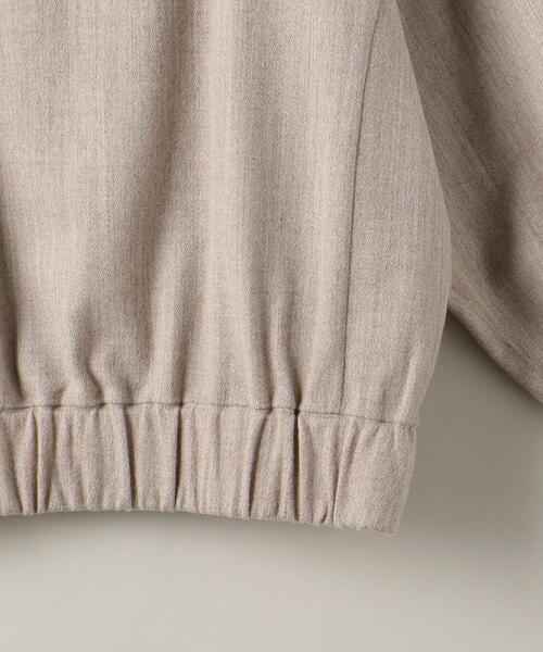 ASTRAET(アストラット)の「<ASTRAET(アストラット)>W/N フラノ クルーネック ブラウス(シャツ/ブラウス・レディース・ダークブラウン/ベージュ・FREE)」の13枚目の写真