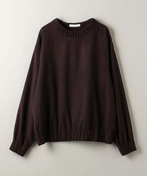 ASTRAET(アストラット)の「<ASTRAET(アストラット)>W/N フラノ クルーネック ブラウス(シャツ/ブラウス・レディース・ダークブラウン/ベージュ・FREE)」の16枚目の写真
