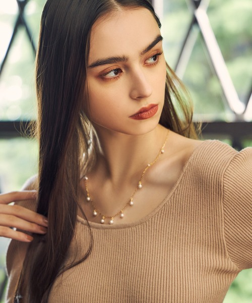 EIMY ISTOIRE（エイミーイストワール）の「ランダムパールネックレス（ネックレス・レディース・ゴールド・FREE）」の4枚目の写真
