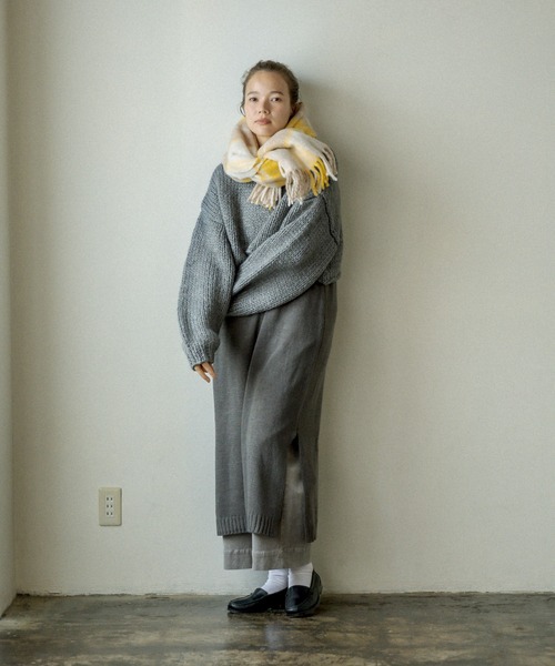 PUAL CE CIN（ピュアルセシン）の「ニット×ニットワンピースSET（アンサンブル・レディース・ベージュ/グレー/イエロー/アイボリー・FREE）」の22枚目の写真