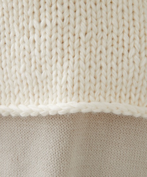 PUAL CE CIN（ピュアルセシン）の「ニット×ニットワンピースSET（アンサンブル・レディース・ベージュ/グレー/イエロー/アイボリー・FREE）」の19枚目の写真