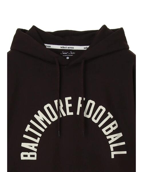 SEVENDAYS=SUNDAY(セブンデイズサンデイ)の「フロッキープリント裏毛パーカーB *(パーカー・レディース・チャコールグレー/ブラウン/アイボリー・S/M/L)」の16枚目の写真