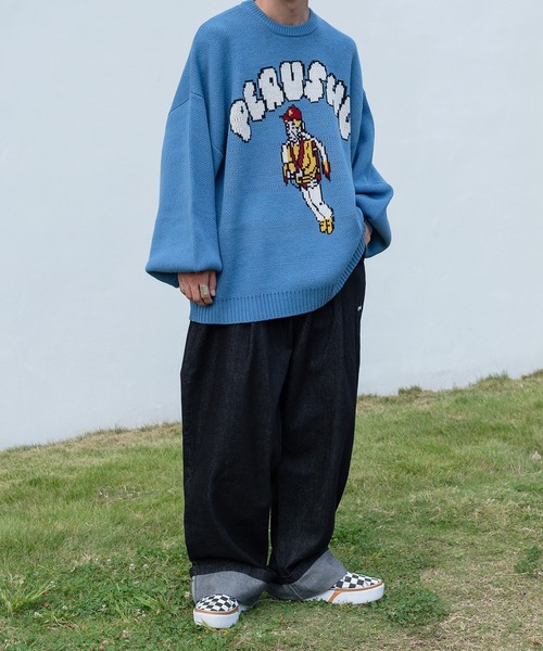 Perushu（ペルーシュ）の「ロールアップワイドデニムパンツ（デニムパンツ・メンズ・ブラック/インディゴブルー・SMALL/MEDIUM/LARGE）」の21枚目の写真