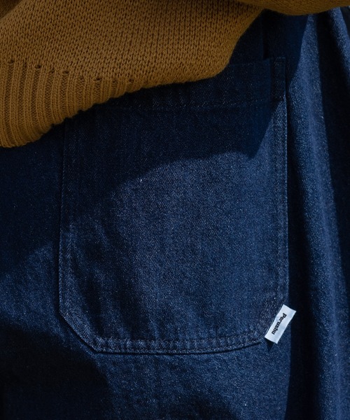 Perushu（ペルーシュ）の「ロールアップワイドデニムパンツ（デニムパンツ・メンズ・ブラック/インディゴブルー・SMALL/MEDIUM/LARGE）」の13枚目の写真