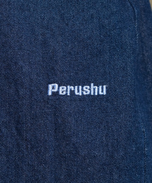 Perushu（ペルーシュ）の「ロールアップワイドデニムパンツ（デニムパンツ・メンズ・ブラック/インディゴブルー・SMALL/MEDIUM/LARGE）」の16枚目の写真