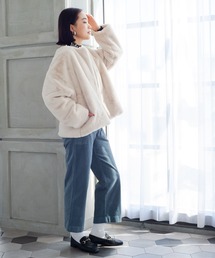 StyleSea（スタイルシー）の「フェイクファーノーカラーショート