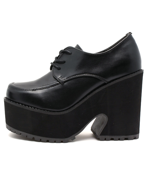 WEGO（ウィゴー）の「WEGO/厚底ヒールシューズ（ブーツ・レディース・ブラック/ブラック系その他・LARGE/MEDIUM）」の6枚目の写真