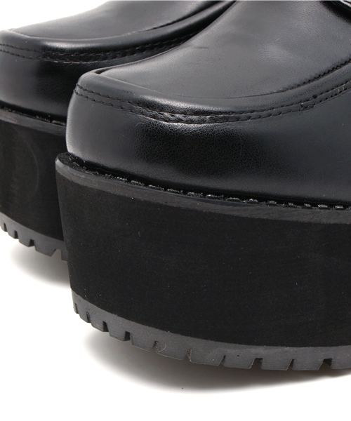 WEGO（ウィゴー）の「WEGO/厚底ヒールシューズ（ブーツ・レディース・ブラック/ブラック系その他・LARGE/MEDIUM）」の9枚目の写真