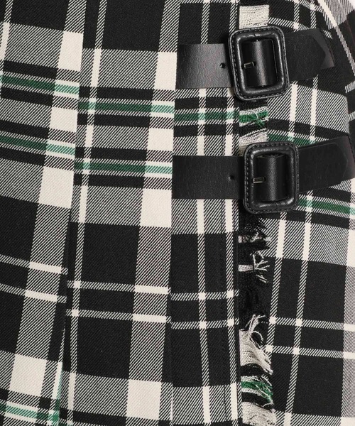 niko and...（ニコアンド）の「裏起毛ラップ風チェックスカート（スカート・レディース・ブラック/グレー/ネイビー/グリーン/ベージュ・MEDIUM/LARGE）」の17枚目の写真