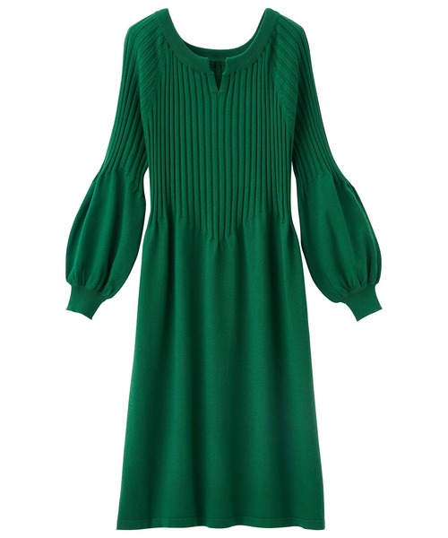 Rana ボリューム袖ショートニットワンピ（ワンピース）｜RANAN（ラナン）の