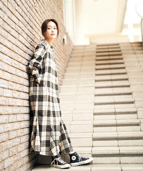 HERENCIA（ヘレンチア）の「裾マチ入り ネルチェック バンド