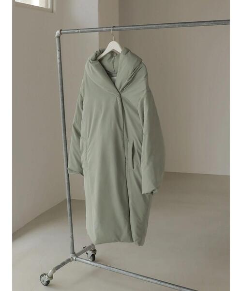 AMERICAN HOLIC（アメリカンホリック）の「【WEB限定】ショールカラー中綿コート（ダウンジャケット/コート・レディース・カーキ・FREE）」の14枚目の写真