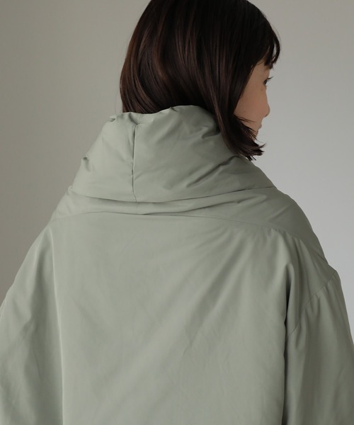 AMERICAN HOLIC（アメリカンホリック）の「【WEB限定】ショールカラー中綿コート（ダウンジャケット/コート・レディース・カーキ・FREE）」の9枚目の写真