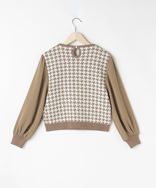 by LOVEiT(バイラビット)の「衿つきニット(ニット/セーター・キッズ・モカ/ブラック/ピンク/ベージュ・130cm/150cm/120cm/140cm/160cm)」の7枚目の写真