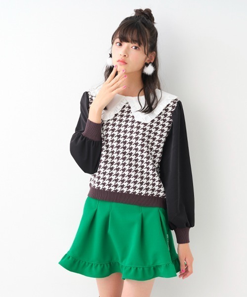 by LOVEiT(バイラビット)の「衿つきニット(ニット/セーター・キッズ・モカ/ブラック/ピンク/ベージュ・130cm/150cm/120cm/140cm/160cm)」の17枚目の写真