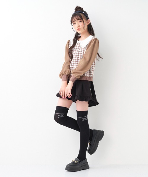 by LOVEiT(バイラビット)の「衿つきニット(ニット/セーター・キッズ・モカ/ブラック/ピンク/ベージュ・130cm/150cm/120cm/140cm/160cm)」の19枚目の写真