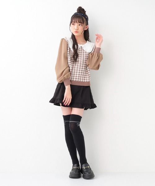 by LOVEiT(バイラビット)の「衿つきニット(ニット/セーター・キッズ・モカ/ブラック/ピンク/ベージュ・130cm/150cm/120cm/140cm/160cm)」の20枚目の写真
