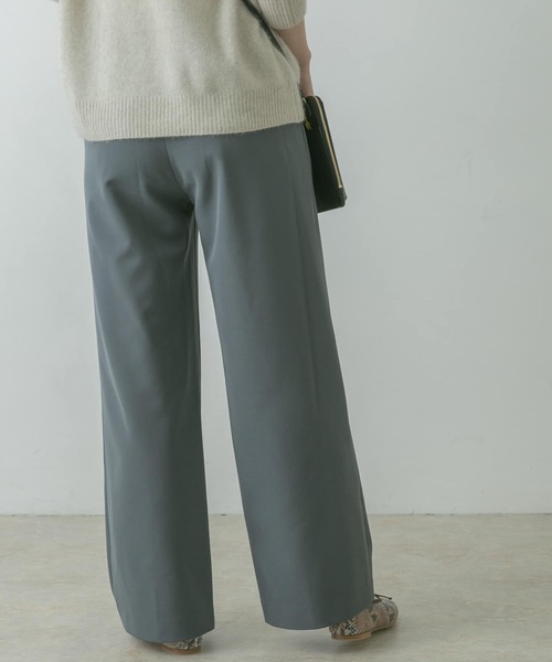 URBAN RESEARCH ROSSO WOMEN（アーバンリサーチ　ロッソ）の「ハイウエストワイドパンツ（その他パンツ・レディース・ブラック/ホワイト系その他/グレー系その他・38/36）」の18枚目の写真