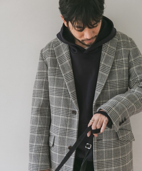 URBAN RESEARCH DOORS(アーバンリサーチドアーズ)の「チェスターコート(チェスターコート・メンズ・ブラック系その他/ベージュ系その他/グリーン系その他/チェック・38/40)」の4枚目の写真