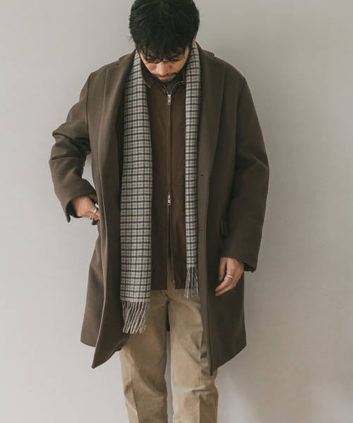 URBAN RESEARCH DOORS(アーバンリサーチドアーズ)の「チェスターコート(チェスターコート・メンズ・ブラック系その他/ベージュ系その他/グリーン系その他/チェック・38/40)」の5枚目の写真