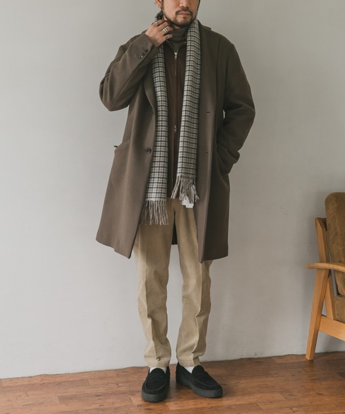 URBAN RESEARCH DOORS(アーバンリサーチドアーズ)の「チェスターコート(チェスターコート・メンズ・ブラック系その他/ベージュ系その他/グリーン系その他/チェック・38/40)」の21枚目の写真