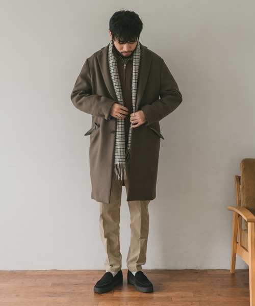 URBAN RESEARCH DOORS(アーバンリサーチドアーズ)の「チェスターコート(チェスターコート・メンズ・ブラック系その他/ベージュ系その他/グリーン系その他/チェック・38/40)」の16枚目の写真