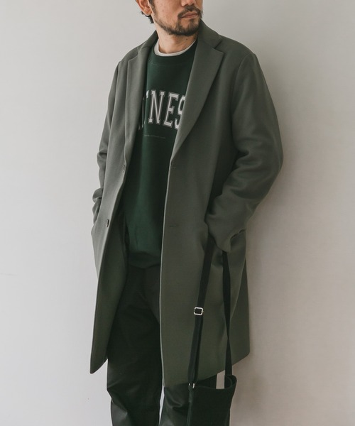 URBAN RESEARCH DOORS(アーバンリサーチドアーズ)の「チェスターコート(チェスターコート・メンズ・ブラック系その他/ベージュ系その他/グリーン系その他/チェック・38/40)」の6枚目の写真