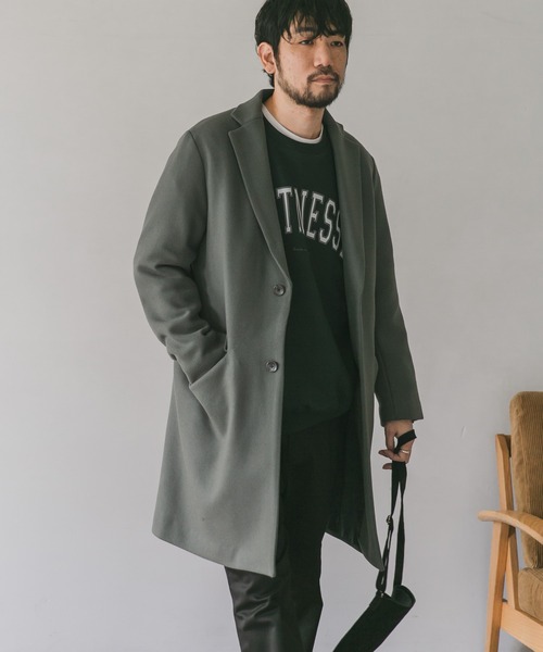 URBAN RESEARCH DOORS(アーバンリサーチドアーズ)の「チェスターコート(チェスターコート・メンズ・ブラック系その他/ベージュ系その他/グリーン系その他/チェック・38/40)」の22枚目の写真
