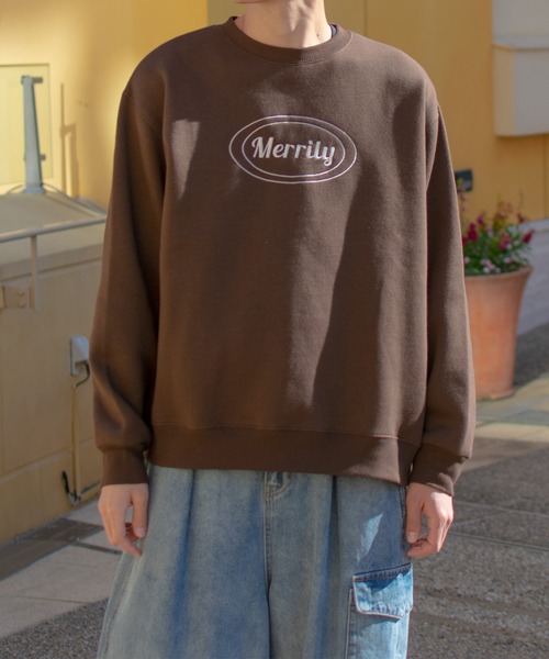 PairPair(ペアペア)の「裏起毛サークルロゴプルオーバー(ユニセックス)(スウェット・レディース・オートミール/アイボリー/ブラウン・FREE)」の16枚目の写真