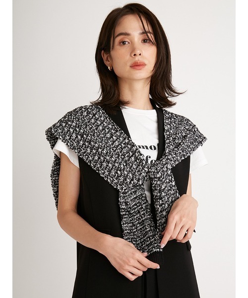 SNIDEL（スナイデル）の「オーバーショルダーニット（ストール/ショール・レディース・ホワイト/イエロー/その他・FREE）」の19枚目の写真