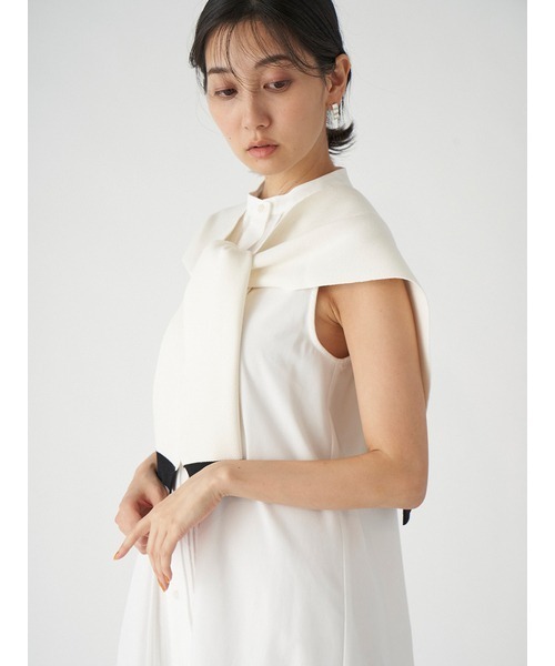 SNIDEL（スナイデル）の「オーバーショルダーニット（ストール/ショール・レディース・ホワイト/イエロー/その他・FREE）」の14枚目の写真