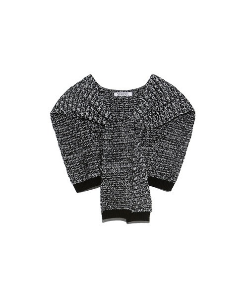 SNIDEL（スナイデル）の「オーバーショルダーニット（ストール/ショール・レディース・ホワイト/イエロー/その他・FREE）」の8枚目の写真