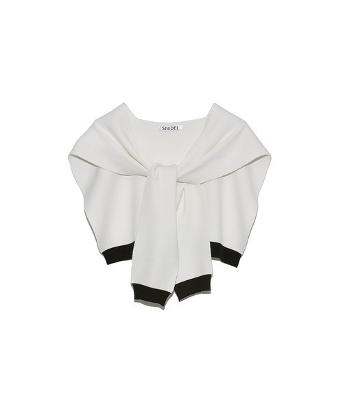 SNIDEL（スナイデル）の「オーバーショルダーニット（ストール/ショール・レディース・ホワイト/イエロー/その他・FREE）」の7枚目の写真