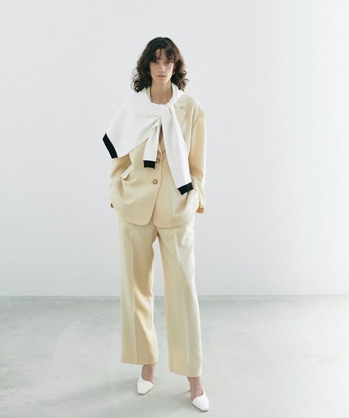 SNIDEL（スナイデル）の「オーバーショルダーニット（ストール/ショール・レディース・ホワイト/イエロー/その他・FREE）」の11枚目の写真