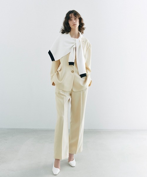 SNIDEL（スナイデル）の「オーバーショルダーニット（ストール/ショール・レディース・ホワイト/イエロー/その他・FREE）」の12枚目の写真