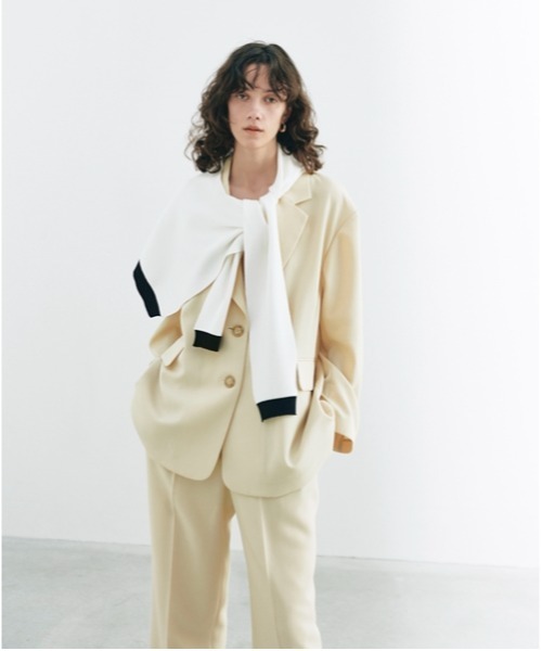 SNIDEL（スナイデル）の「オーバーショルダーニット（ストール/ショール・レディース・ホワイト/イエロー/その他・FREE）」の13枚目の写真