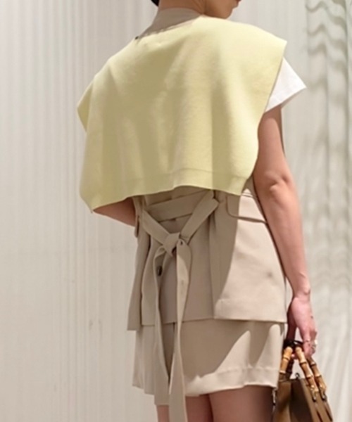 SNIDEL（スナイデル）の「オーバーショルダーニット（ストール/ショール・レディース・ホワイト/イエロー/その他・FREE）」の22枚目の写真