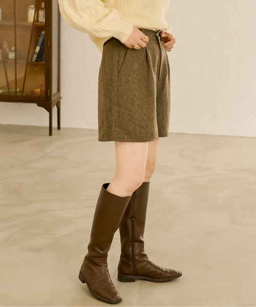 Ambre Neige（アンブルネージュ）の「【セットアップ着用可能】ツイードショートパンツ／WEB/EC限定商品（その他パンツ・レディース・ライトブラウン/ダークブラウン/ブラウン系その他/ブラック・FREE）」の18枚目の写真