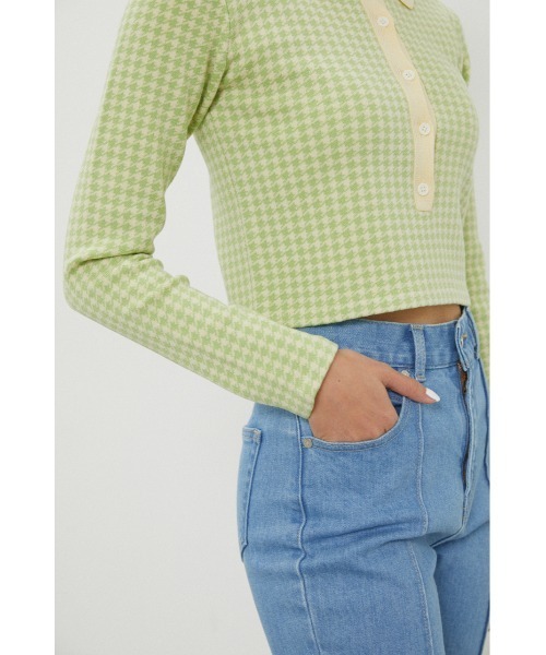 LAGUA GEM(ラグアジェム)の「HOUNDSTOOT COMPACT POLO(ニット/セーター・レディース・ネイビー/ライトグリーン/ライトパープル・FREE)」の19枚目の写真