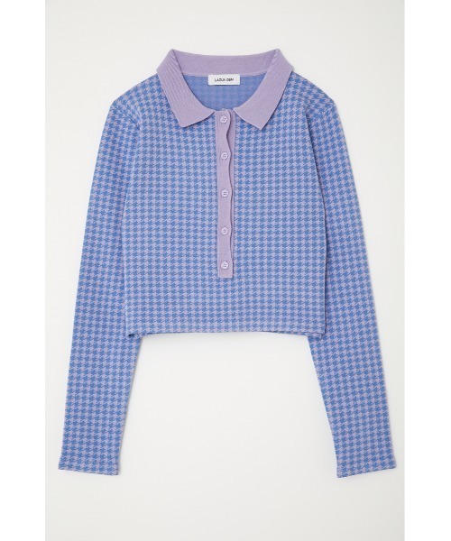 LAGUA GEM(ラグアジェム)の「HOUNDSTOOT COMPACT POLO(ニット/セーター・レディース・ネイビー/ライトグリーン/ライトパープル・FREE)」の11枚目の写真