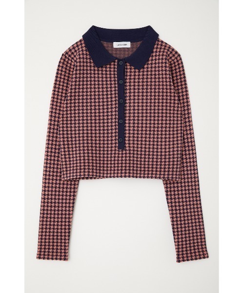 LAGUA GEM(ラグアジェム)の「HOUNDSTOOT COMPACT POLO(ニット/セーター・レディース・ネイビー/ライトグリーン/ライトパープル・FREE)」の14枚目の写真