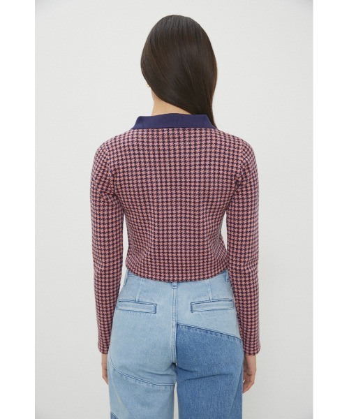 LAGUA GEM(ラグアジェム)の「HOUNDSTOOT COMPACT POLO(ニット/セーター・レディース・ネイビー/ライトグリーン/ライトパープル・FREE)」の20枚目の写真